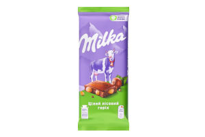 Шоколад молочный Целый лесной орех Milka м/у 90г