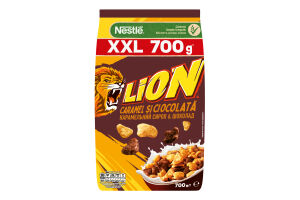 Сніданок сухий готовий з вітамінами та мінеральними речовинами Caramel&Chocolate Lion м/у 700г