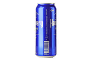 Пиво 500мл 4.5% светлое фильтрованное пастеризованное Премиум Лагер Haisenberg ж/б