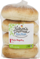 Nature's Promise Bagels Plain - 4 CT