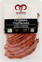 Грудинка зі свинини нарізка Гуцульська Фарро к/з в/с кг