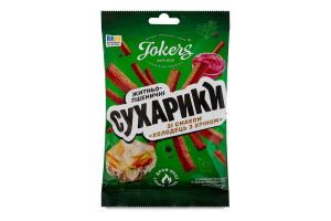 Сухарики ржано-пшеничные Холодец с хреном Jokers м/у 60г