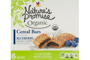 Nature's Promise Organic Cereal Bars Blueberry - 6 CT