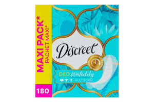 Прокладки ежедневные гигиенические ароматизированные Deo Waterlily Multiform Discreet 180шт