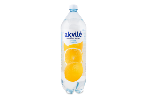 Вода мінеральна слабогазована столова зі смаком лимону Akvile п/пл 1.5л