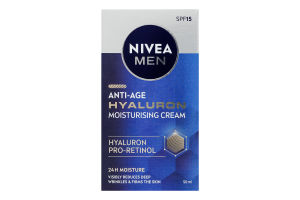 Крем для лица увлажняющий антивозрастной Гиалурон Nivea Men 50мл