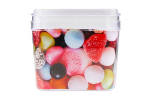 Ємність для сипучих продуктів Алеана прозорий 0,6л