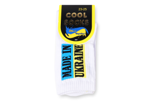 Носки женские Cool Socks Made in Ukr белый р.23-25