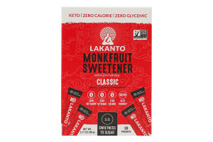 Замінник цукру Lakanto Classic 3г*30шт 90г