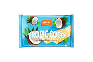 Вафлі з кокосом Tropic coco Київхліб м/у 185г