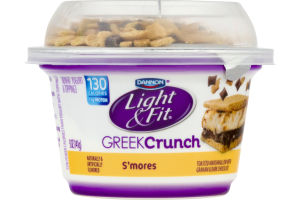 Dannon Light & Fit Greek Crunch Nonfat Yogurt S'mores