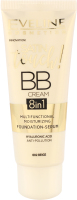 ББ-крем тональний Сатін Тач 8в1 з зволожуючою сироваткою №002 беж 30мл Евелін
