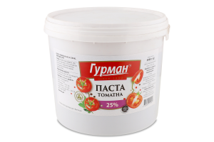 ГУРМАН ТОМАТНА ПАСТА 25% 5000Г