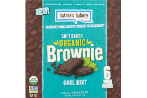 Nature's Bakery Soft Baked Organic Brownie Cool Mint - 6 PK