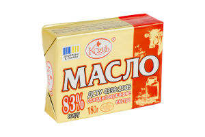 Масло солодковершкове 83% Екстра Kozub м/у 180г