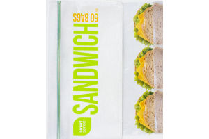 Smart Sense Sandwich Bags - 50 CT