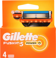 Gillette Fusion5 Power Змінні Касети З Лезами Для Бритви, 4 Шт