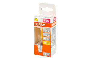 Лампа філаментна ЛЕД 5,9W E14 2700К B60 Osram