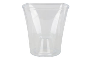 Кашпо д/горщиків д/орхідей Квадро 1,5л прозорий 14,5*15см Еталон-С