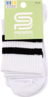 Шкарпетки Premier socks вис спорт смуж білі р18-20