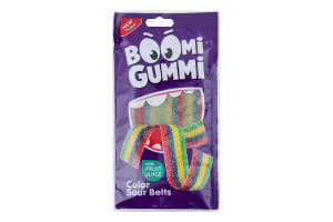 Цукерки желейні Color sour belts Boomi Gummi м/у 70г
