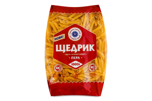 Вироби макаронні трубчасті група В клас екстра Пера Щедрик м/у 1кг