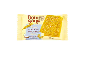 Печиво здобне Кокос та вівсянка BoniSano м/у 35г