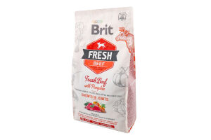 Корм д/цуценят великих порід з яловичиною та гарбузом сухий 2,5кг Бріт Фреш