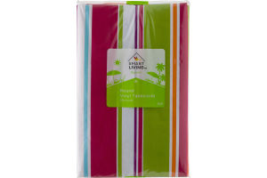Smart Living Summer Round Vinyl Tablecloth 70in Round