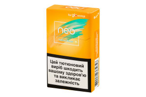 Изделие табакосодержащее для электрического нагревания с фильтром Neo Demi Yellow boost 20шт