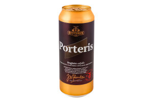 Пиво 500мл 6.9% темне фільтроване Porteris Svyturys з/б