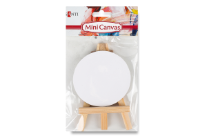 Полотно грунтоване дрібнозернисте кругле на підрамнику 7,5см Santi