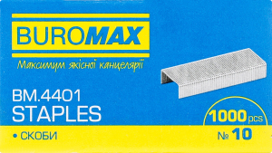 Скобы 10 №BM.4401 Buromax 1000шт
