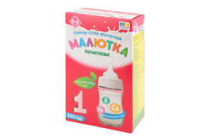 Смесь молочная сухая для детей 0-6мес №1 Малютка к/у 350г
