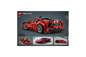 Конструктор для детей от 9лет №42235 Ferrari 488 Pista Technic Lego 882эл