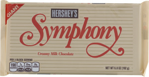 HERSHEY'S SYMPHONY Milk Chocolate Giant Bar, 6.8-Ounce Bars