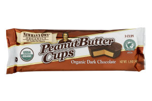Newman's Own Organics Peanut Butter Cups Organic Dark Chocolate - 3 CT