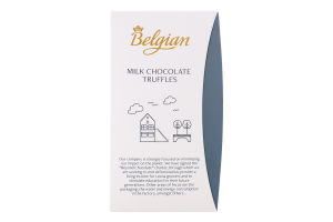 Конфеты трюфельные из молочного шоколада The Belgian к/у 145г