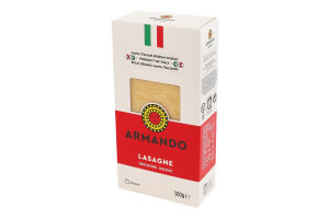 Изделия макаронные из твердых сортов пшеницы группа А Lasagne Armando к/у 500г