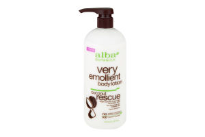 Alba Botanica Very Emollient Body Lotion Coconut Rescue