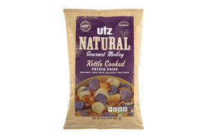 Utz Natural Gourmet Medley Kettle Cookde Potato Chips