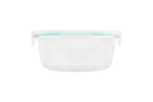 Контейнер д/зберігання 660мл скло круглий з кришкою KYYW452