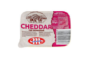 Сир плавлений 40% Cheddar Mlekovita п/у 150г