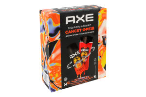 Набор подарочный Дезодорант аэрозоль 150мл + Гель для душа и шампунь 250мл Сансет фреш Axe 2шт