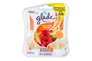 Glade PlugIns Scented Oil Refills Hawaiian Breeze - 2 CT