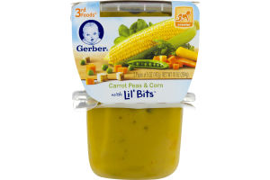Gerber 3rd Foods Carrot Peas & Corn With Lil' Bits Crawler - 2 PK