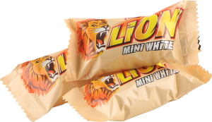 Цукерки Lion Mini white