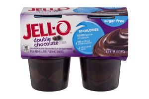 Jell-O Sugar Free Double Chocolate - 4 CT