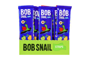 Конфета фруктово-ягодная Яблочно-грушево-черничный страйп Bob Snail м/у 14г