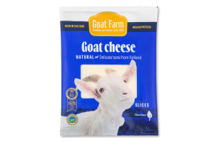 Сыр 50% козий полутвердый сычужный нарезанный Голландский Natural Goat Farm м/у 100г
